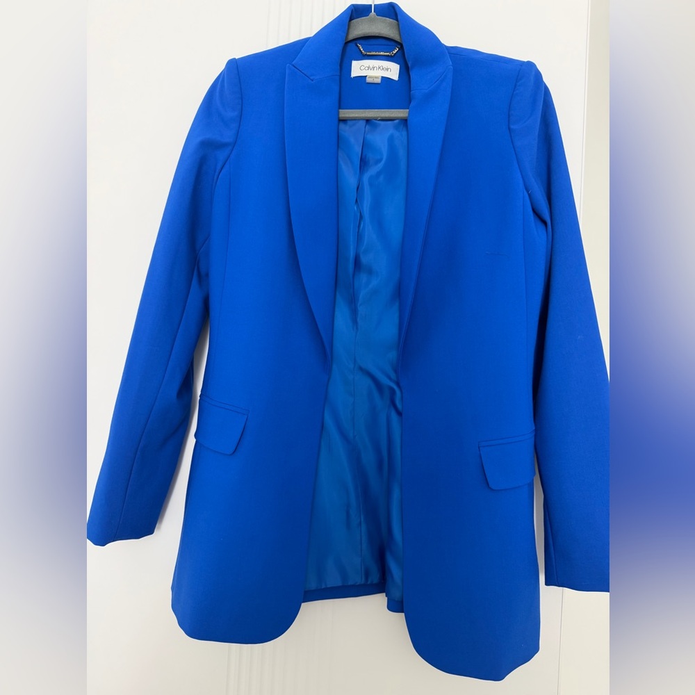 Calvin Klein Electric Blue Tailored Blazer